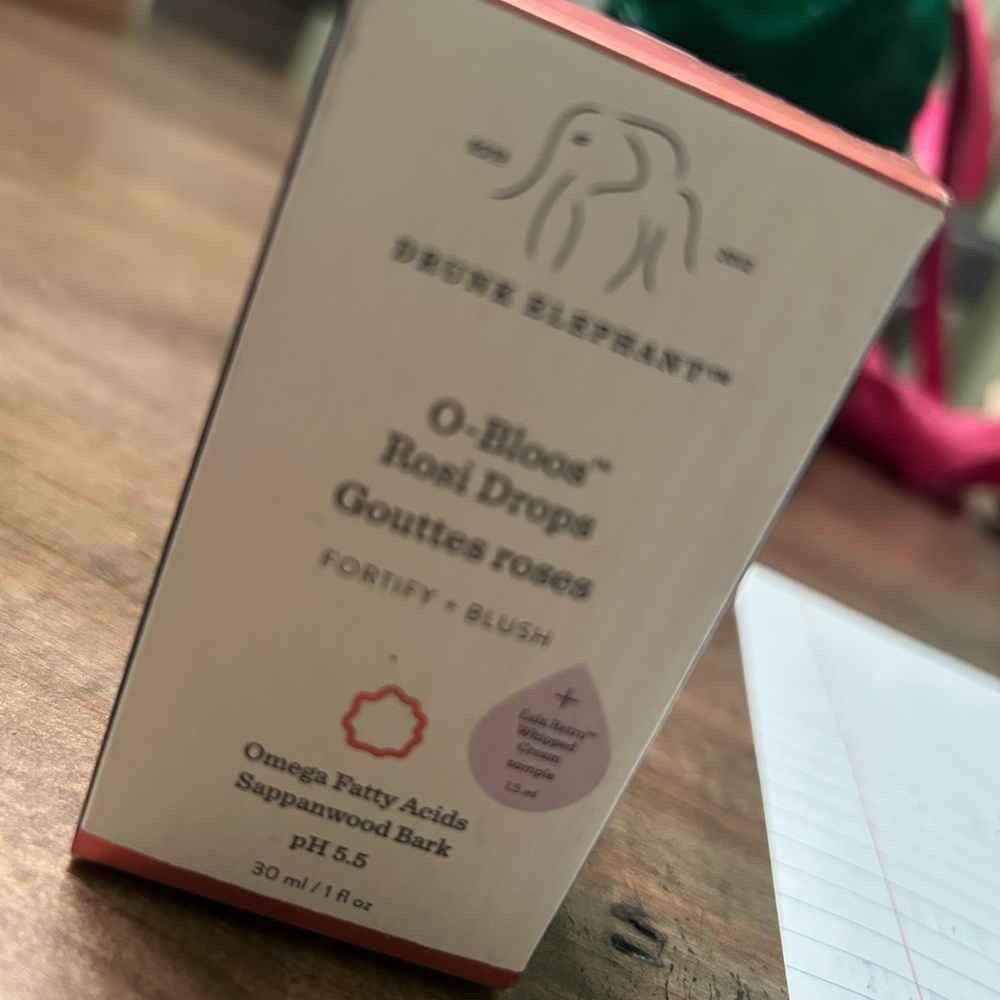 Drunk Elephant O-Bloos Rosy Drops - Pink and White